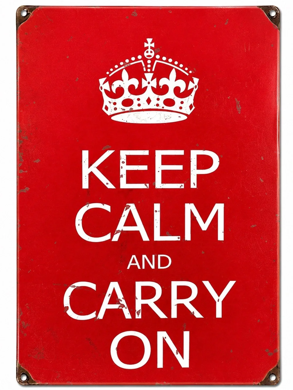 NEW Heavy Duty Steel Keep Calm & Carry On Sign